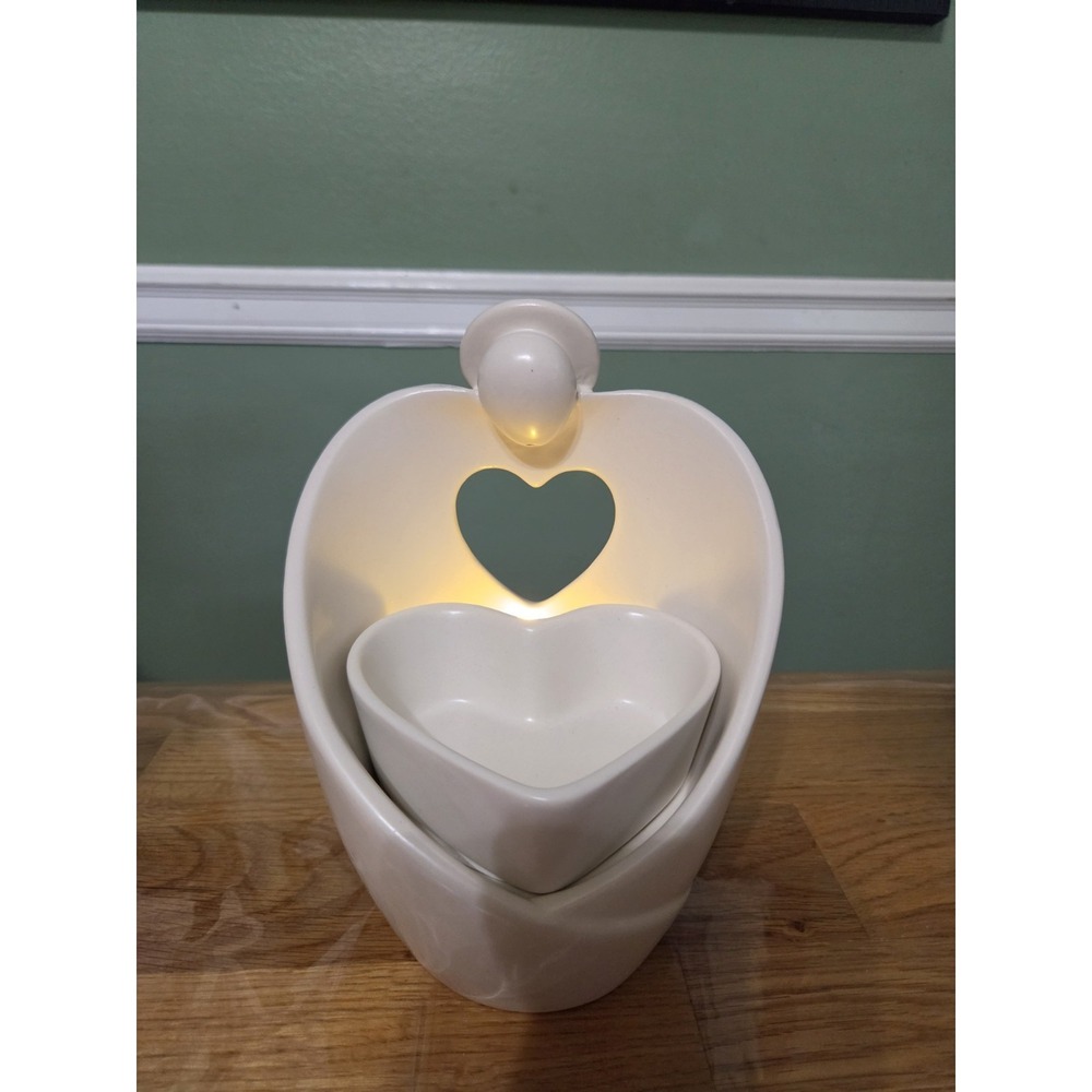PartyLite Angel Heart ScentGlow Electric Wax Warmer